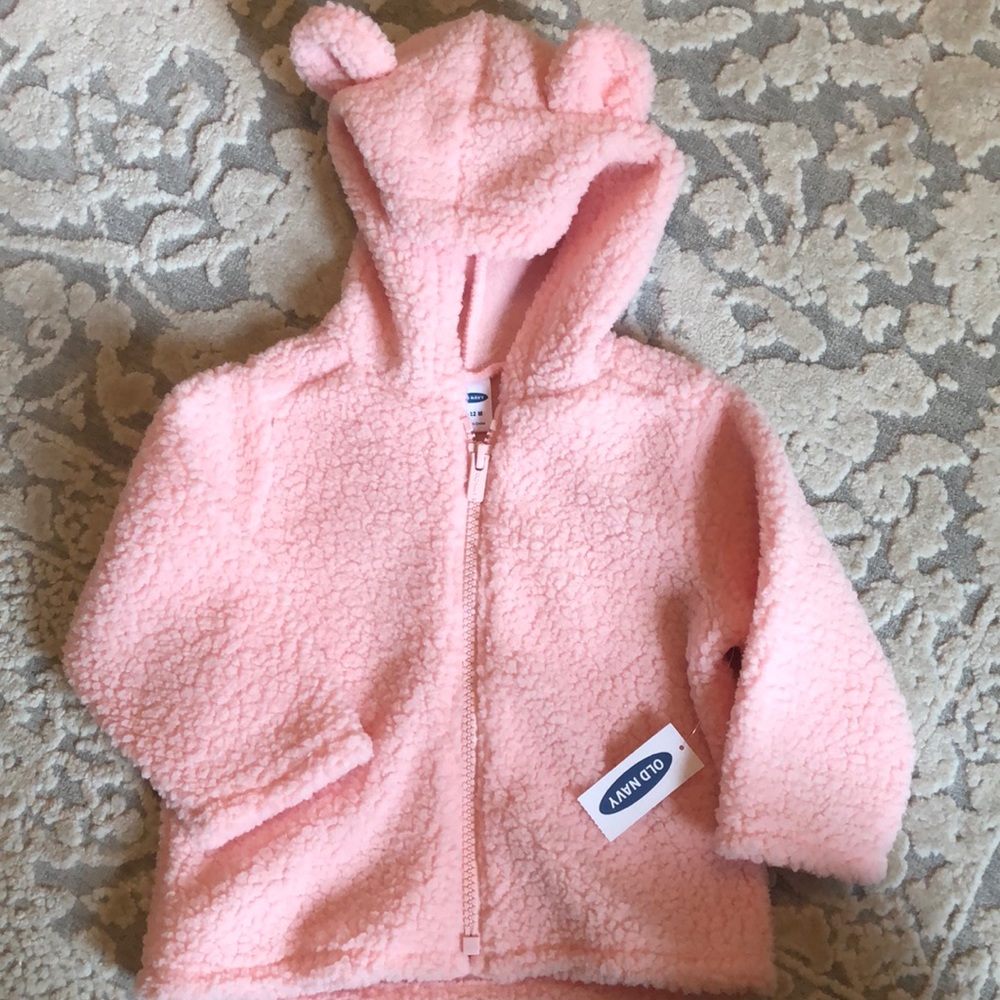 NWT Fuzzy Pink Jacket